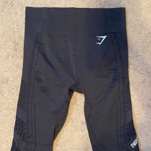 Black gymshark leggings in the size medium